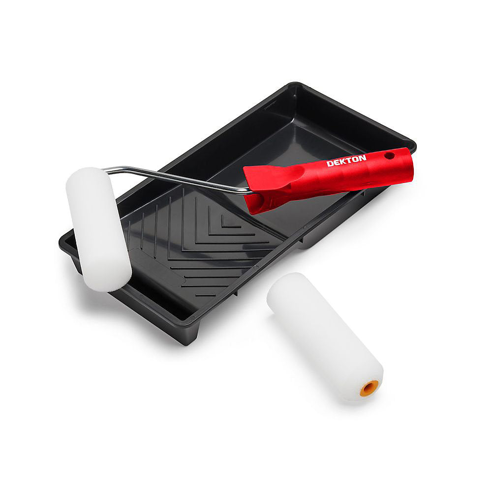 Mini Gloss Paint Roller Set 4" 4pc (Dekton)