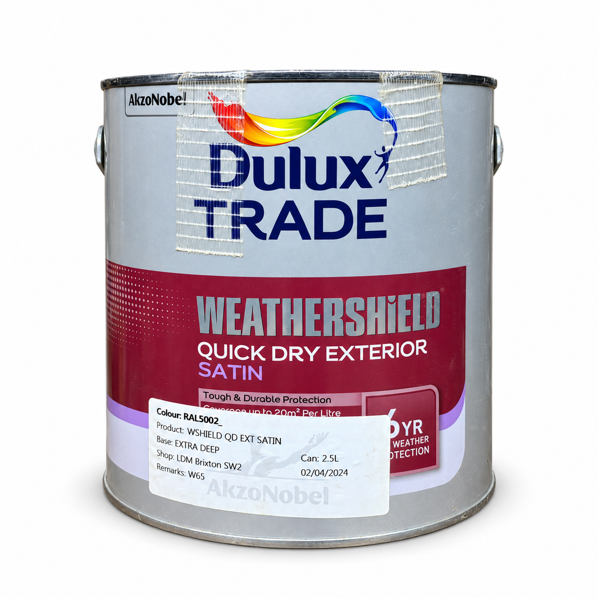 Dulux Trade Weathershield RAL5002 (2.5 Litres)