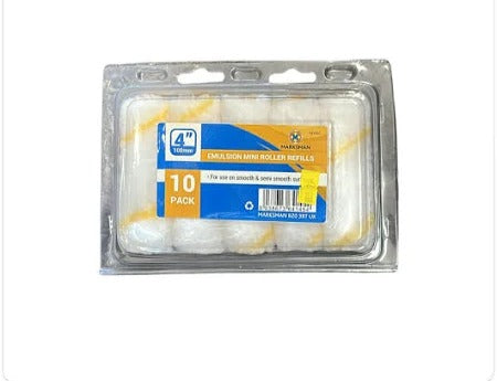 Marks Emulsion Mini Roller Refills 4″ (10 Pack)