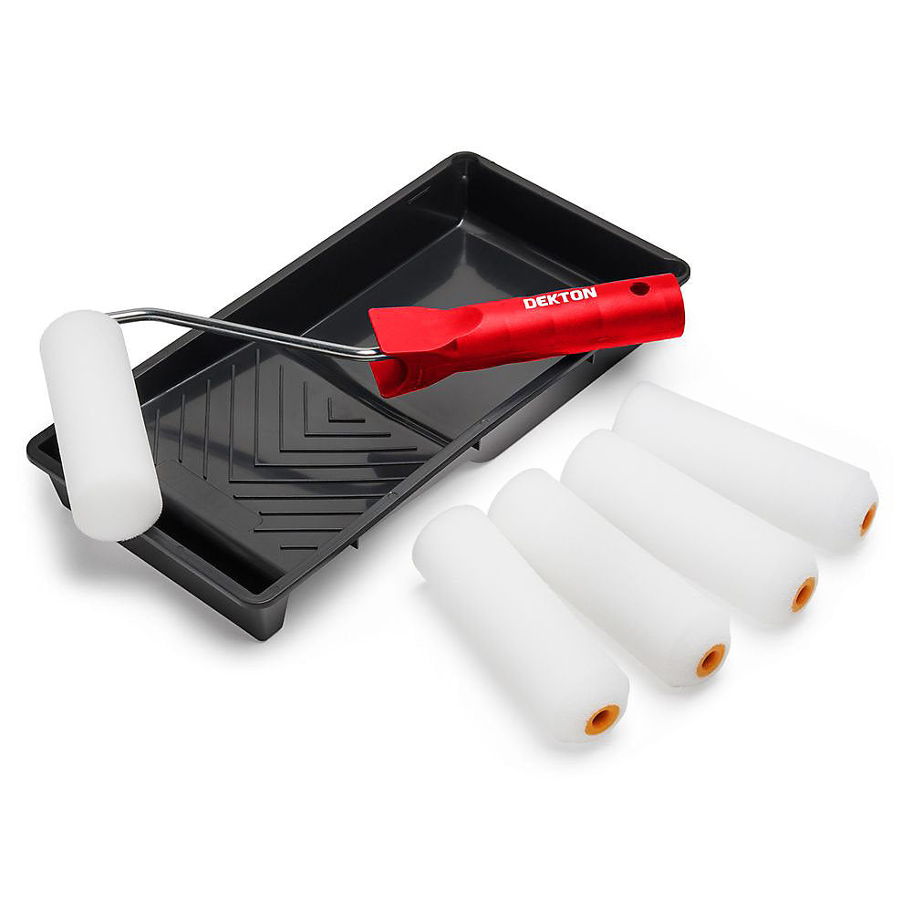 Mini Gloss Paint Roller Set 4" 7pc (Dekton)